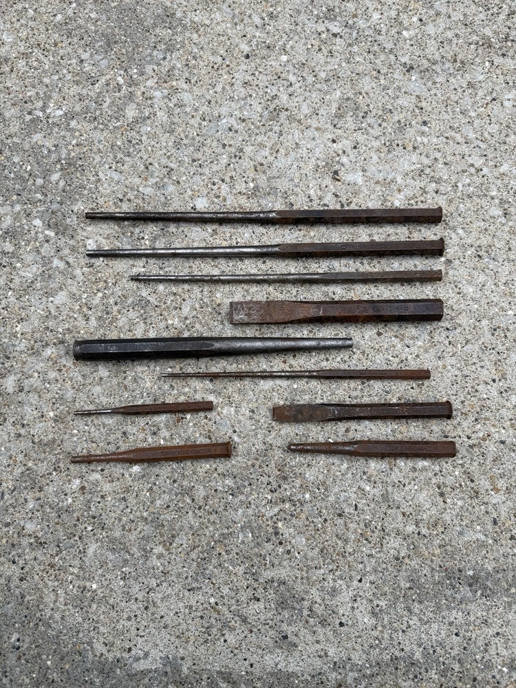Mac Tools USA 10-Piece Punch & Chisel Set/Lot