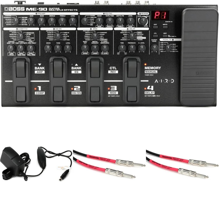 Boss ME-90 Guitar Multi-effects Pedal Cable Bundle