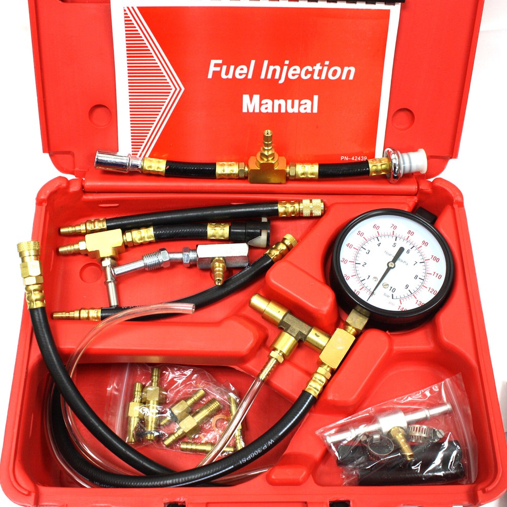Pressure Gauge Manometer for Engine Fuel Injection Testing GM Ford Chrysler Etc