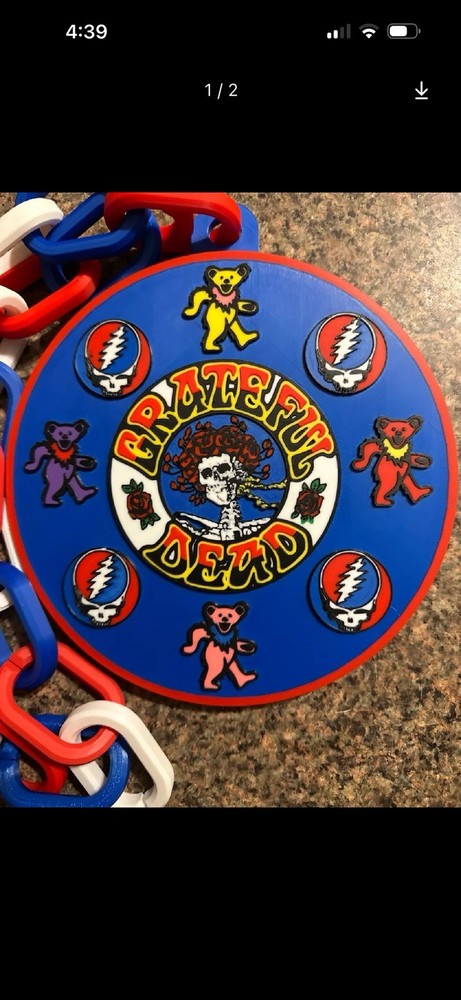 Grateful Dead Large Chain Necklace Hype ￼