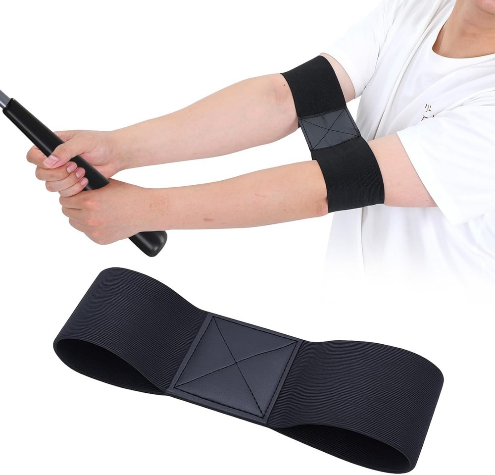 Portable 2PCS Golf Swing Training Aids - Elastic Bands for Improving Technique