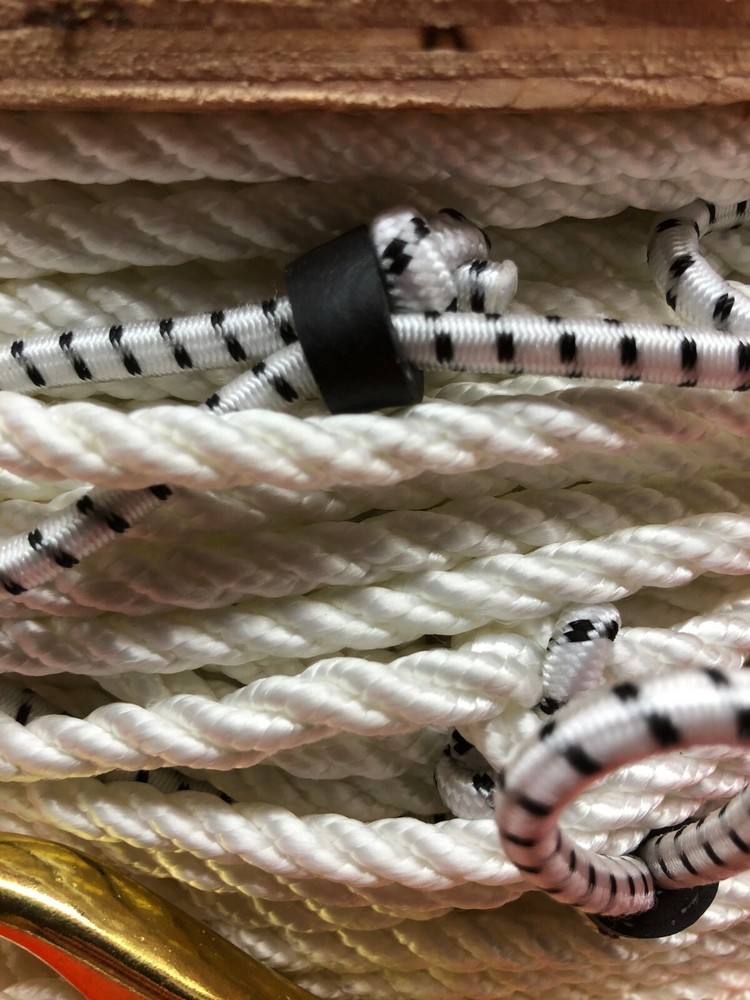 600’ - 1/4" 3 Strand medium-soft lay 3/16" Twisted Nylon trotline
