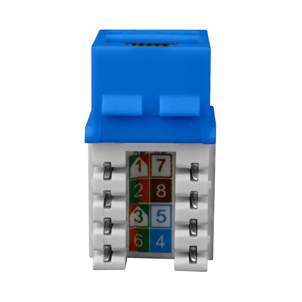 Construct Pro RJ45 Cat5e Keystone Jack Insert (Blue)
