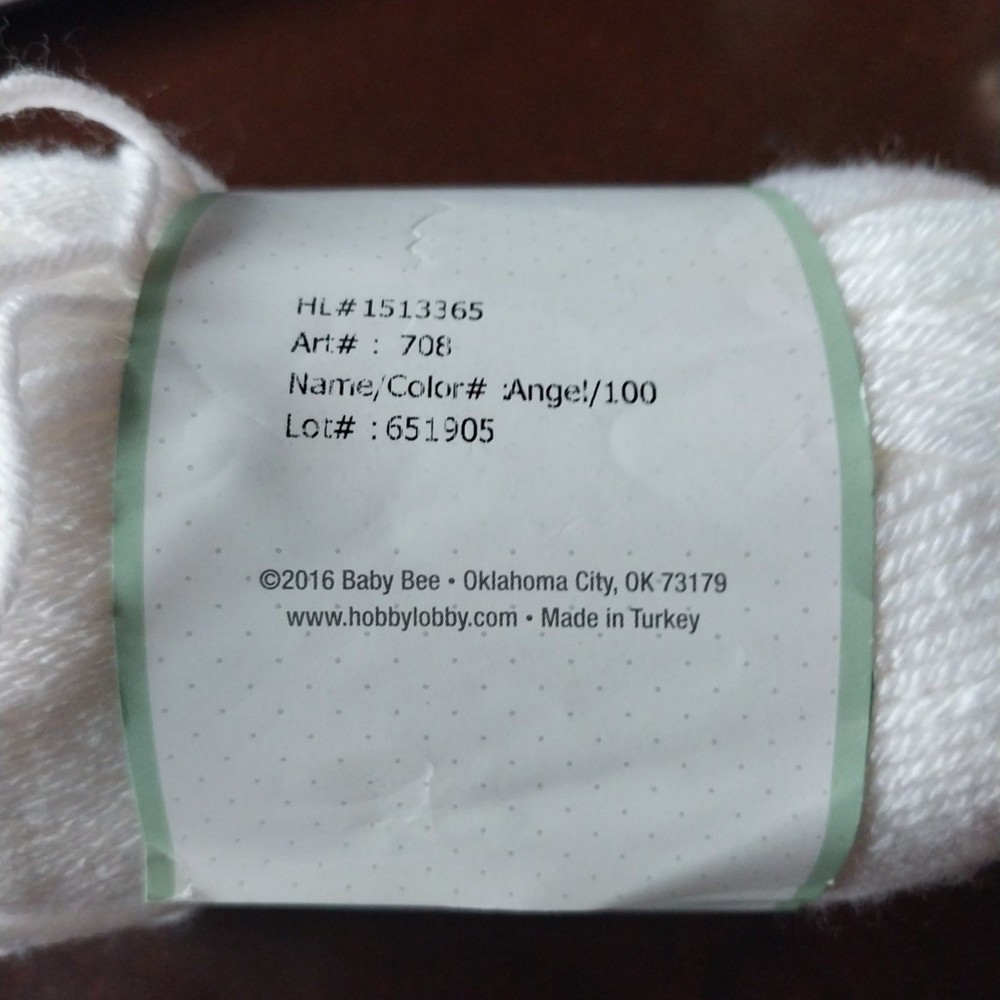 New Baby Bee Yarn "Angel"