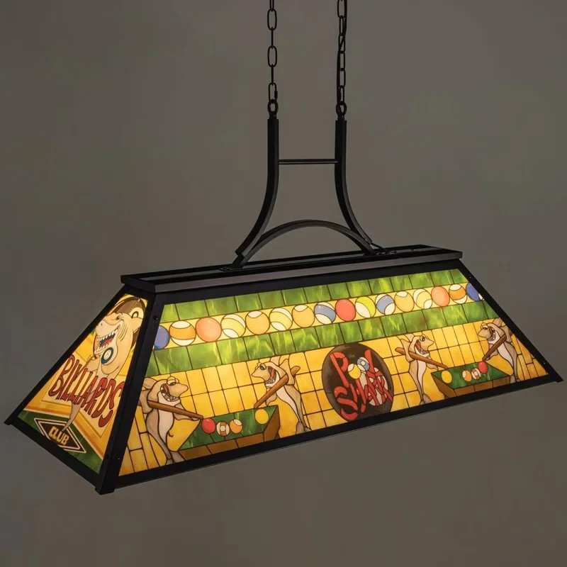 (2nd REDUCTION) Pool Table Light (Tiffany) (Billiard Design)