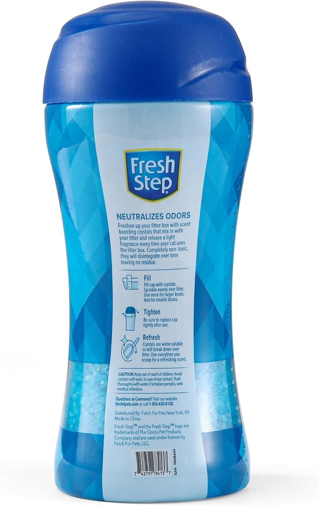 Fresh Scented Cat Litter Crystals - 15oz Odor Neutralizer for Multiple Cats
