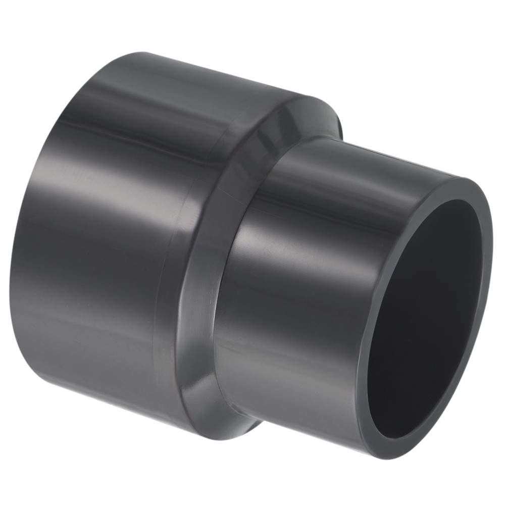 Reducer Pipe Fitting 2.5"x2" Socket Straight Coupling Adapter Connector Grey