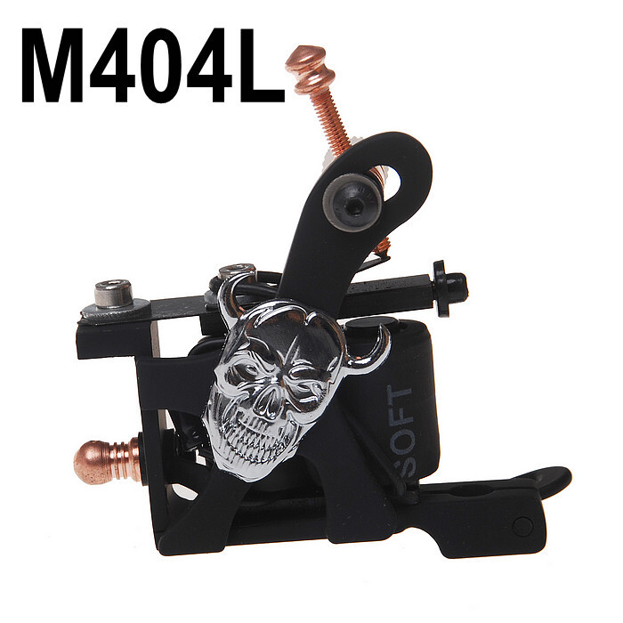 Coil Tattoo Machine Cast Iron Frame for Beginner 10 Wrap Liner 404-G
