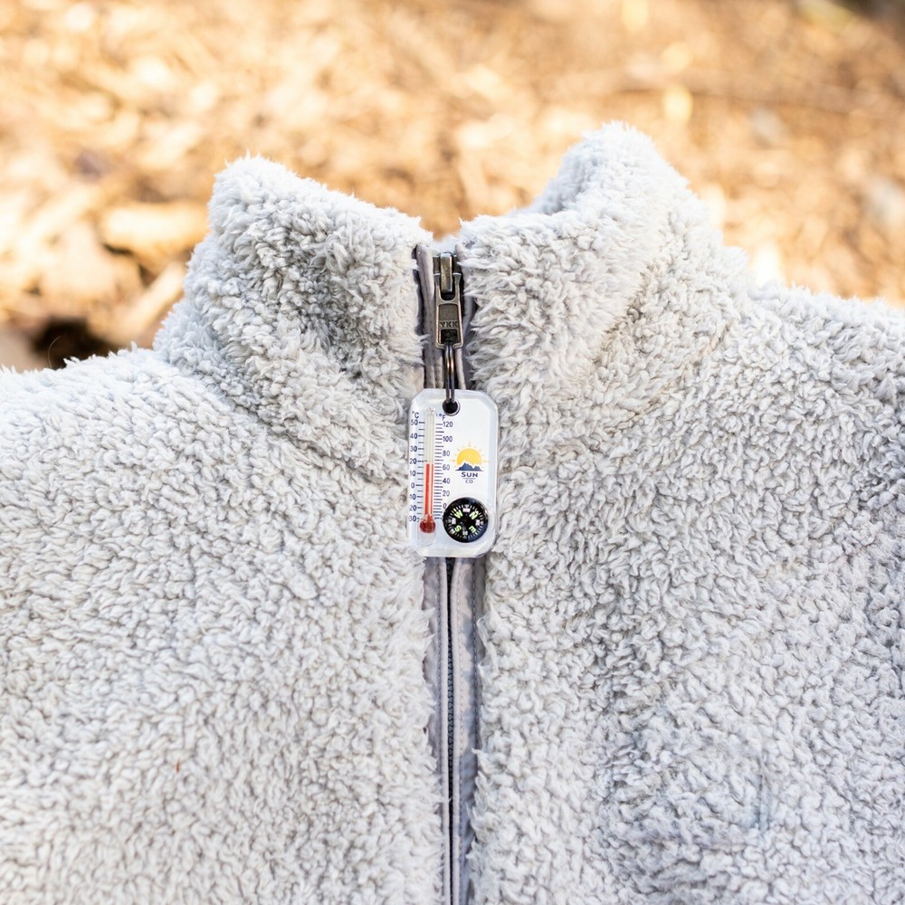Sun Company Therm-o-Compass - Zipper Pull Compass and Thermometer
