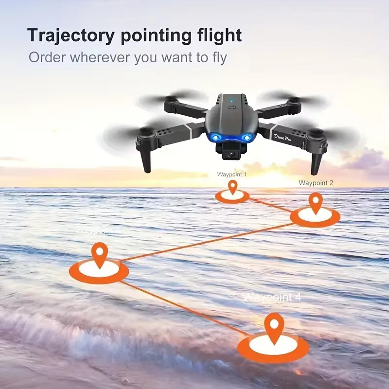 E99 PRO Drone With Remote Control Dual Camera Obstacle Avoidance Foldable Arms