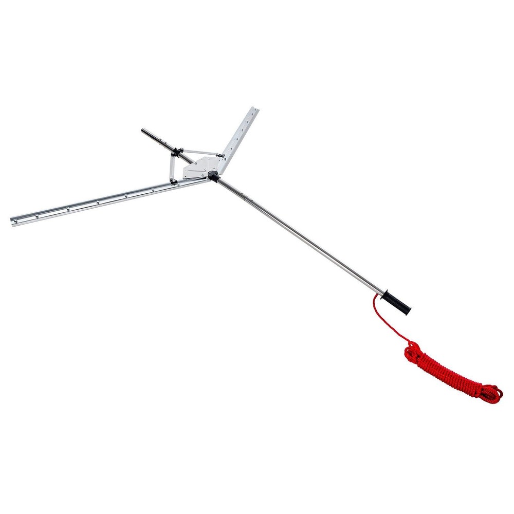 Adjustable 62in Pond Weed Cutter with Sharp Stainless Blades & 30ft Rope