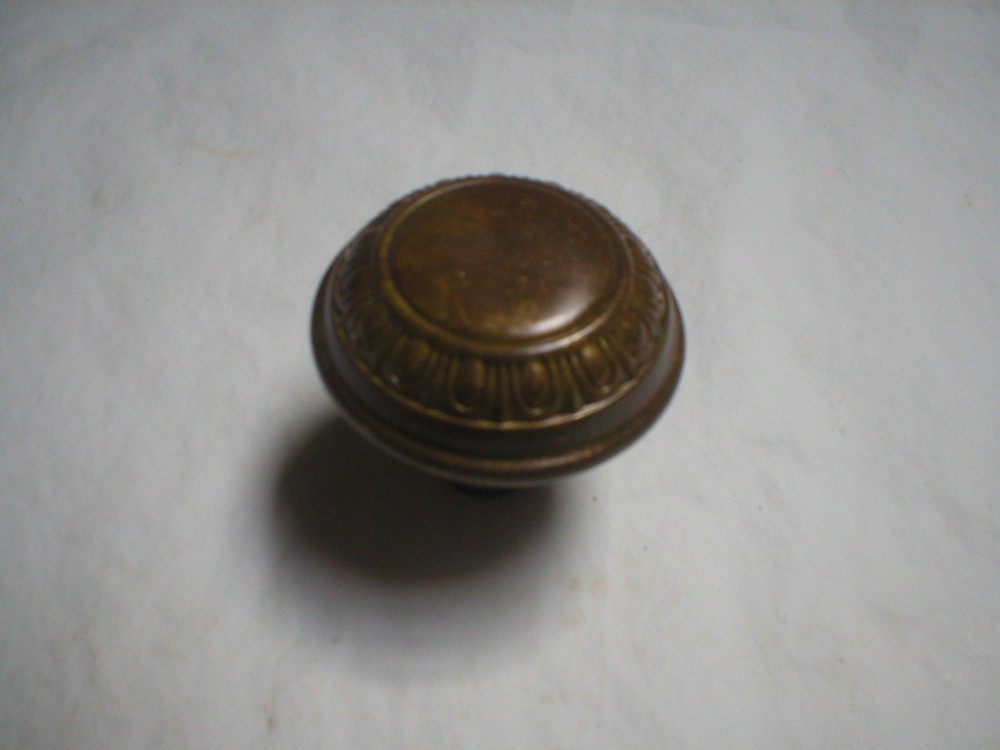 Antique Solid Brass Egg and Dart Doorknob