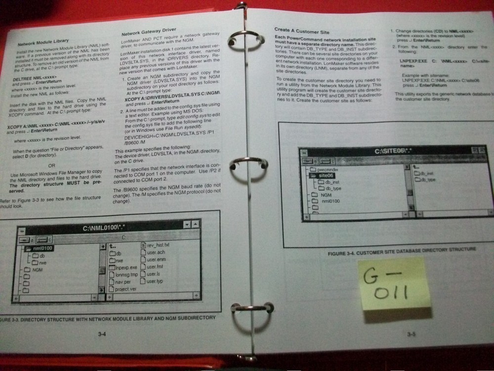 ONAN POWERCOMMAND NETWORK INSTALLATION & OPERATOR'S MANUAL #900-0366 EXC. COND.