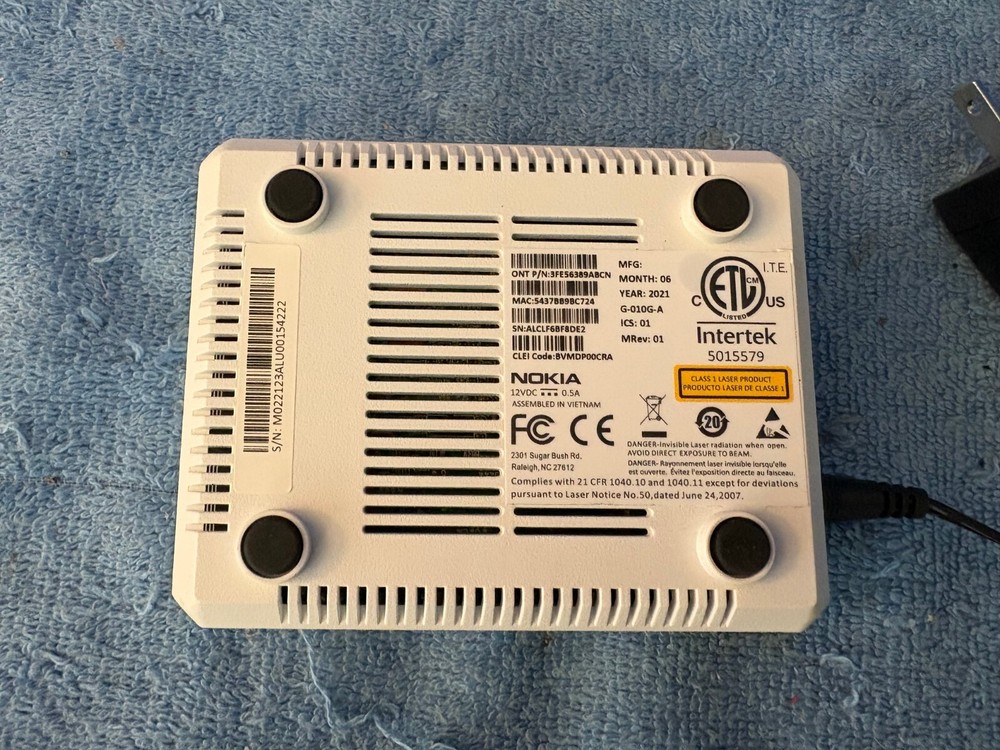 Nokia Intertek Optical Network Terminal G-010G-A