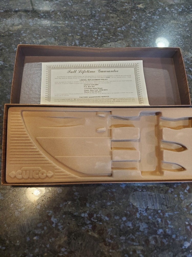 EMPTY CUTCO BOX