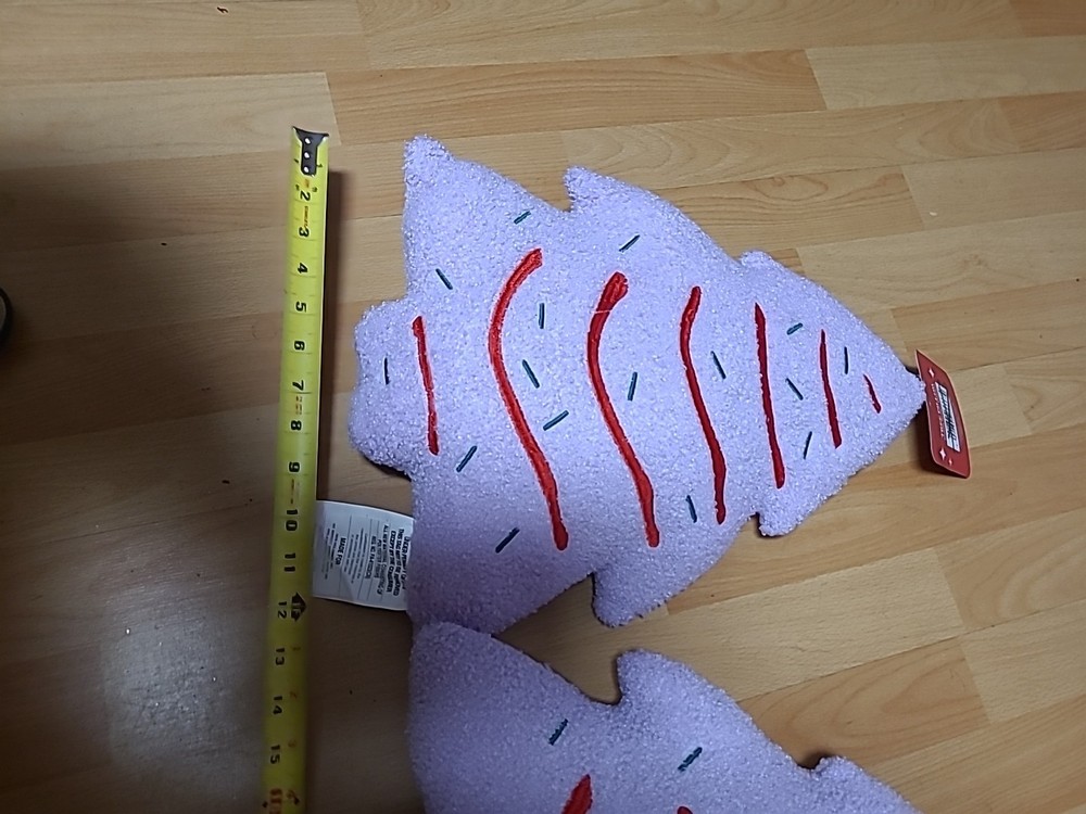 TWO PURPLE TREE PILLOWS ( BIN PP)