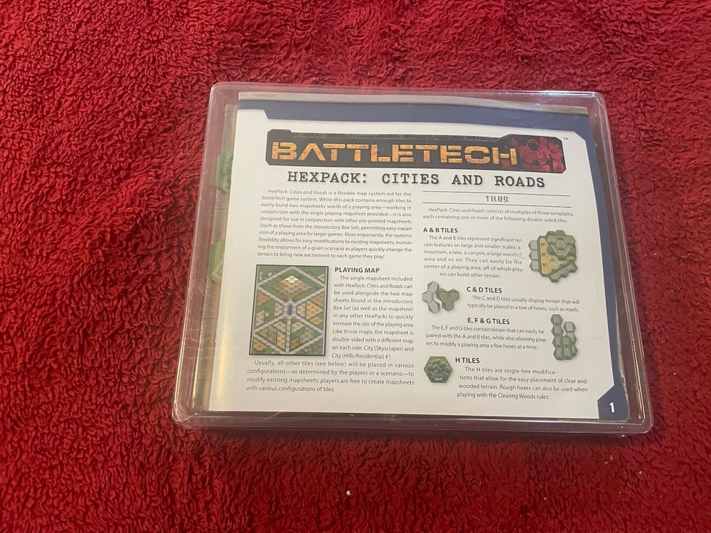 Battletech Hexpack Cities and Roads VG