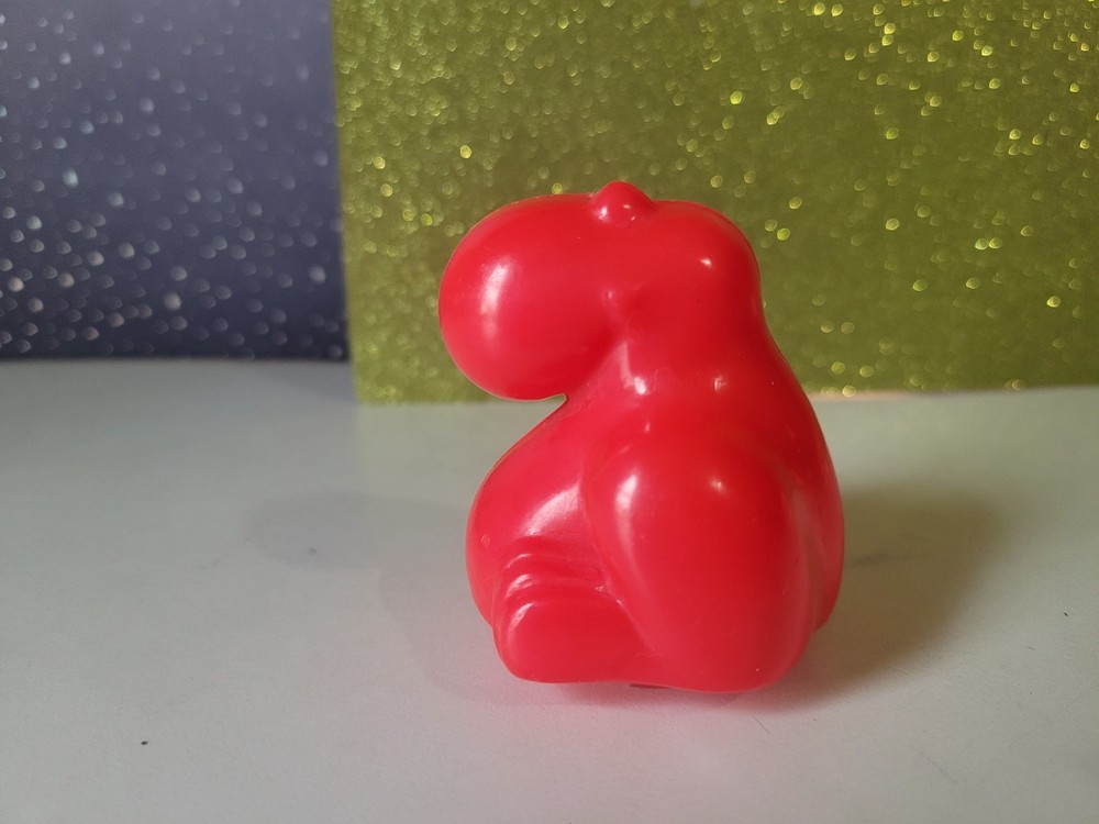 Vintage 1984 Red Nerds Plastic Container Willy Wonka Candy