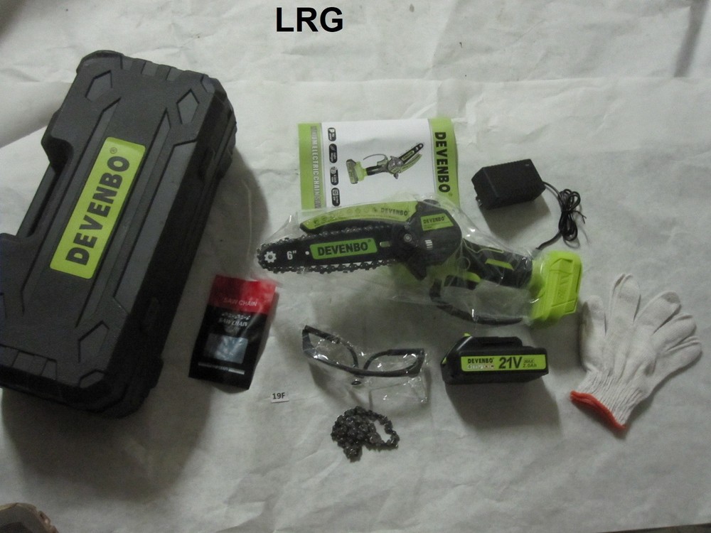 Cordless Chainsaw, 6 Inch Hand Saw Electric Chainsaw Function DEVENBO