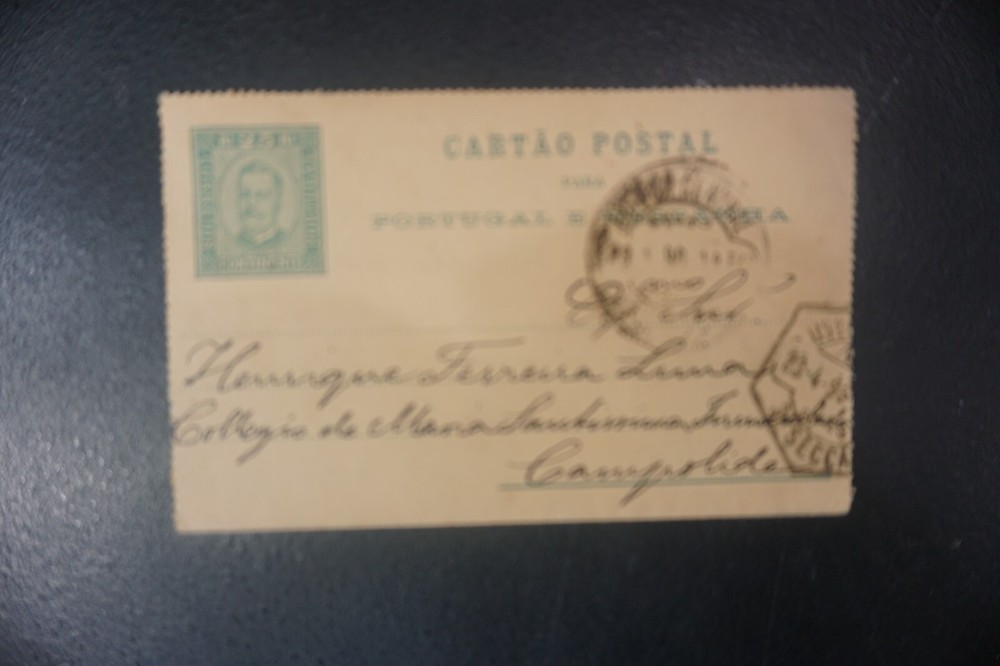 1896 Portugal postal card