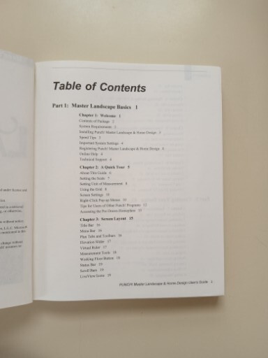 Punch Software Master Landscape Pro Home Design User's Guide Manual Only