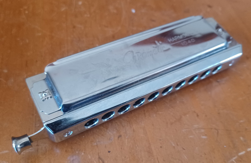 Swan Chromatic Harmonica 1040 C Case Cleaning Cloth Nice!