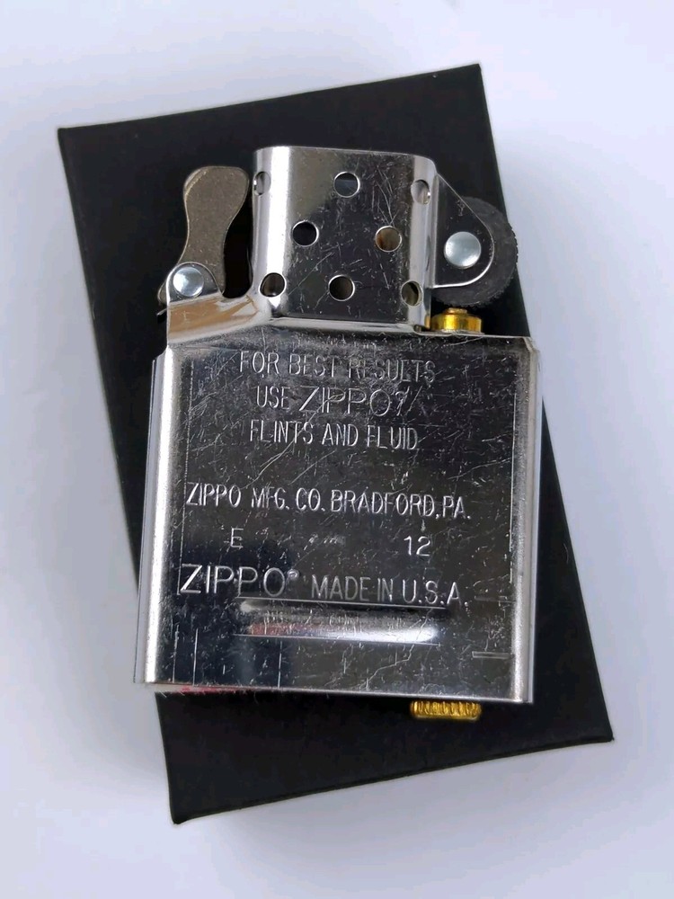 ZIPPO Chrome Plated REPLACEMENT Lighter INSERT - NEW, Never Fired! Vintage 2012