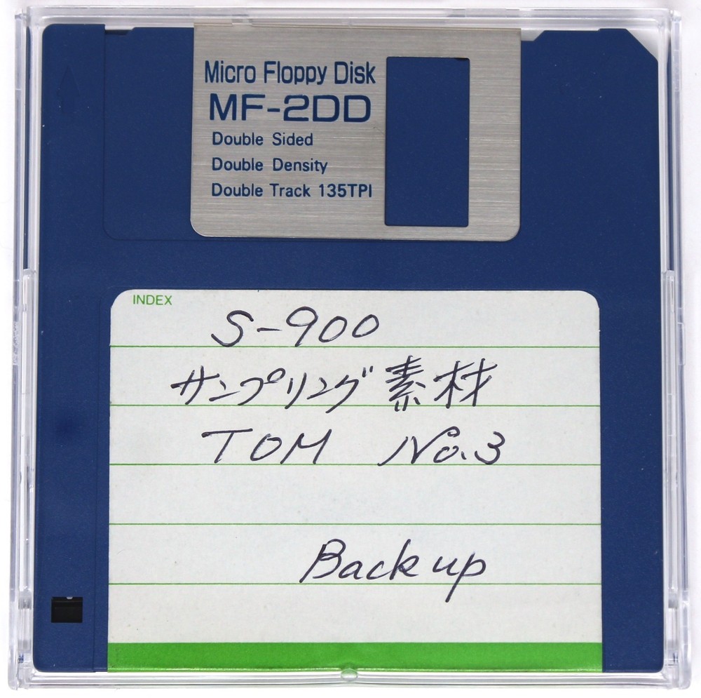 S-900 サンプリング素材 Tom No.3 Backup Akai S900 Format Floppy Disk
