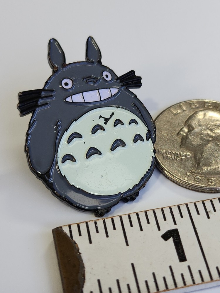 Smiling Cartoon Rabbit Lapel Pin SCRATCHED