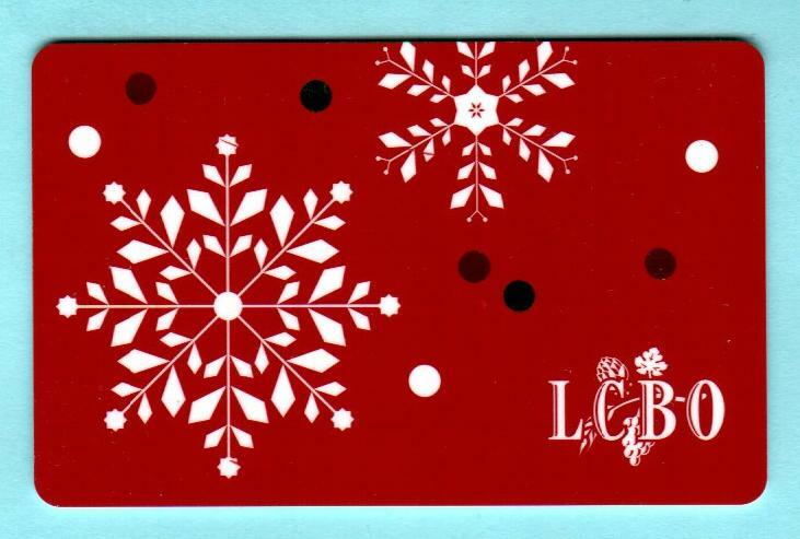 LCBO ( Canada ) Snowflakes 2013 Gift Card ( $0 )