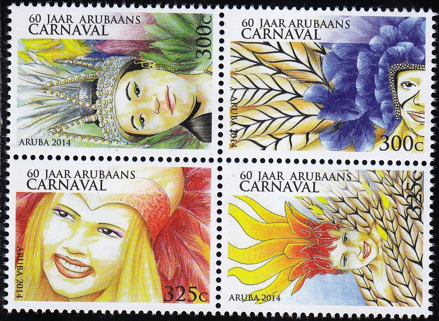 Aruba Issue 2014 (740-743) Carnaval