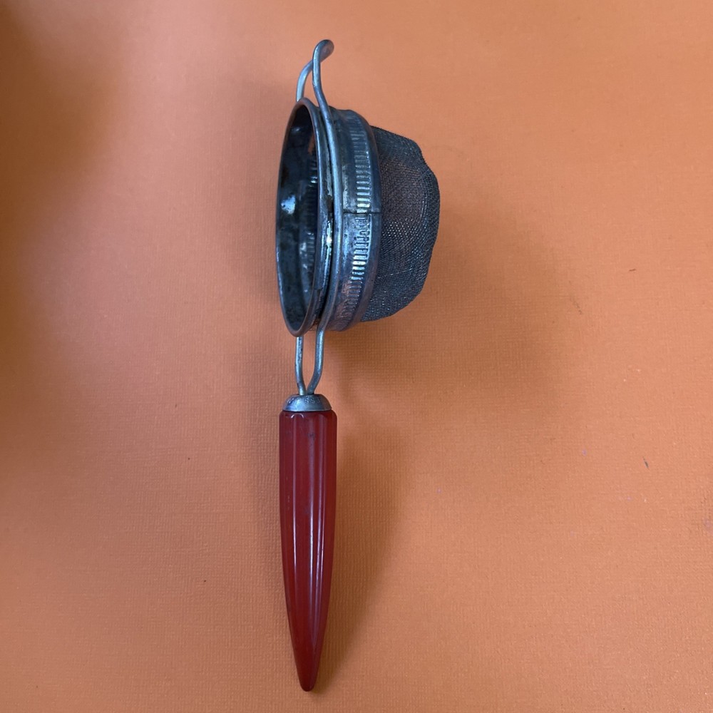 Vintage Red Bakelite Hand Sifter