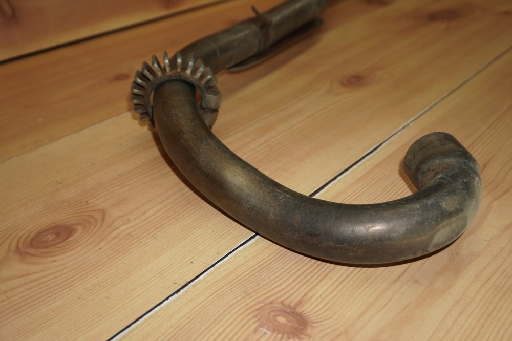 1950 - 1960 Triumph Left Side Exhaust Muffler Header Head Pipe