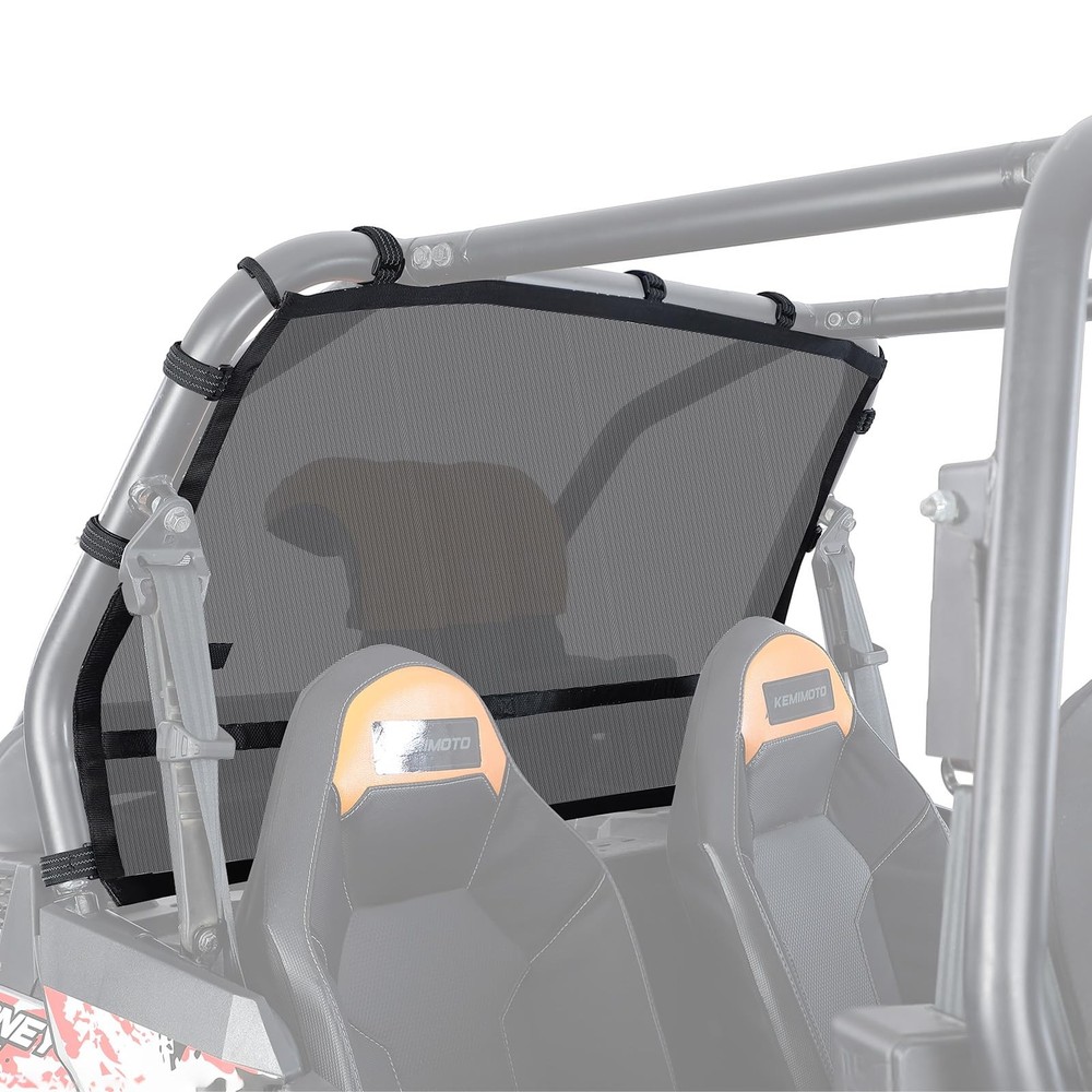 KEMIMOTO XP 1000 Rear Window Net UTV Soft Mesh Ventilated Sun black