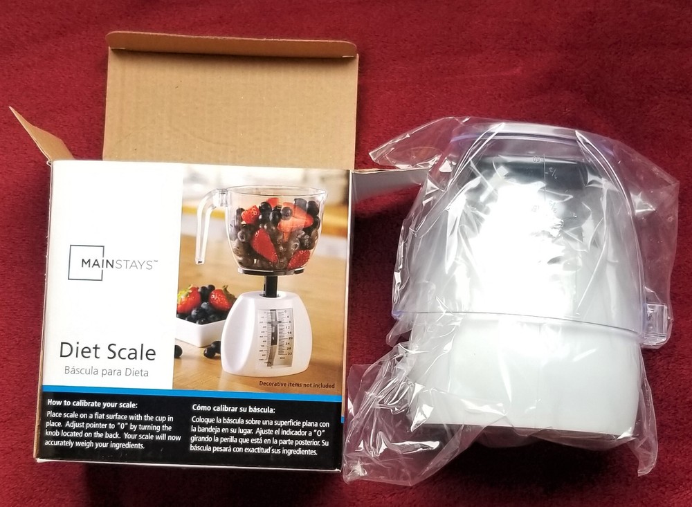 KITCHEN DIET SCALE Practical Light Weight Space Saving and Cute BRAND NEW