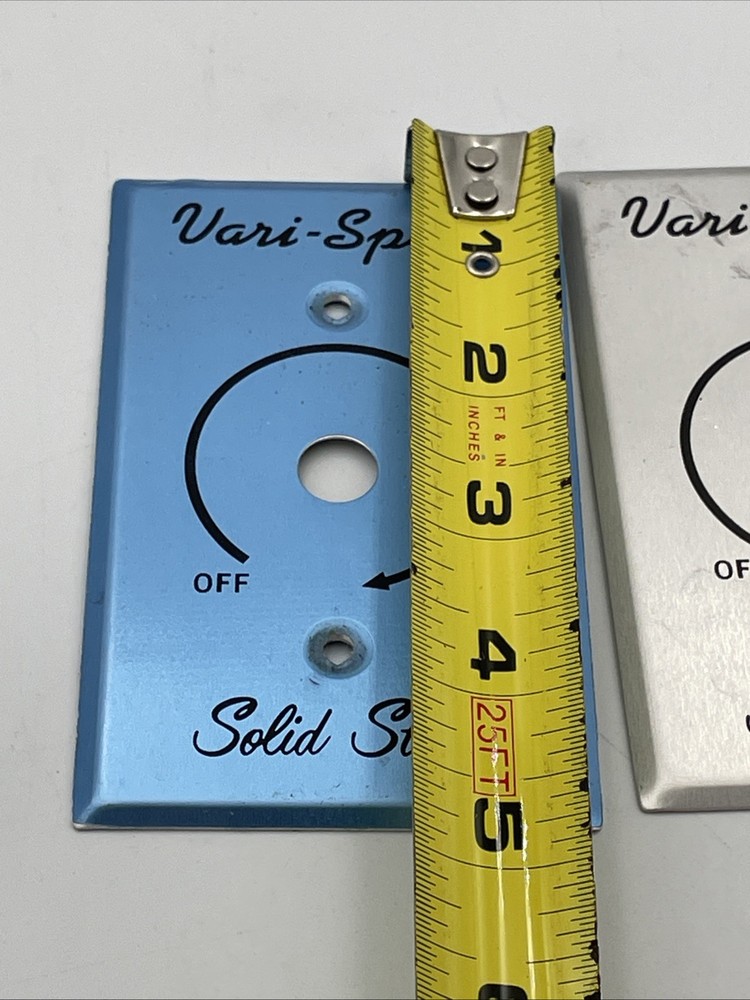 2 Replacement Plates-Airmaster Fan Solid State Vari-Speed Sliver/Blue Plates H2