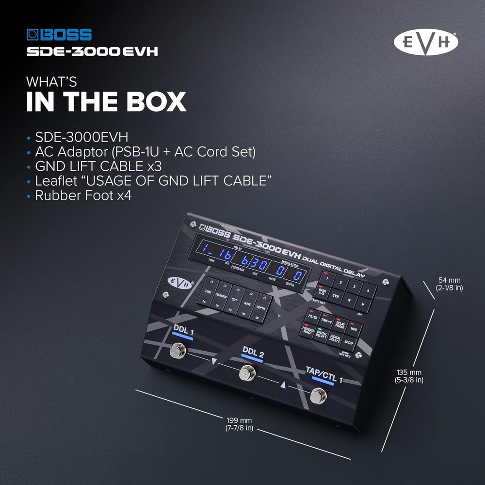 Boss SDE-3000EVH Dual Digital Delay