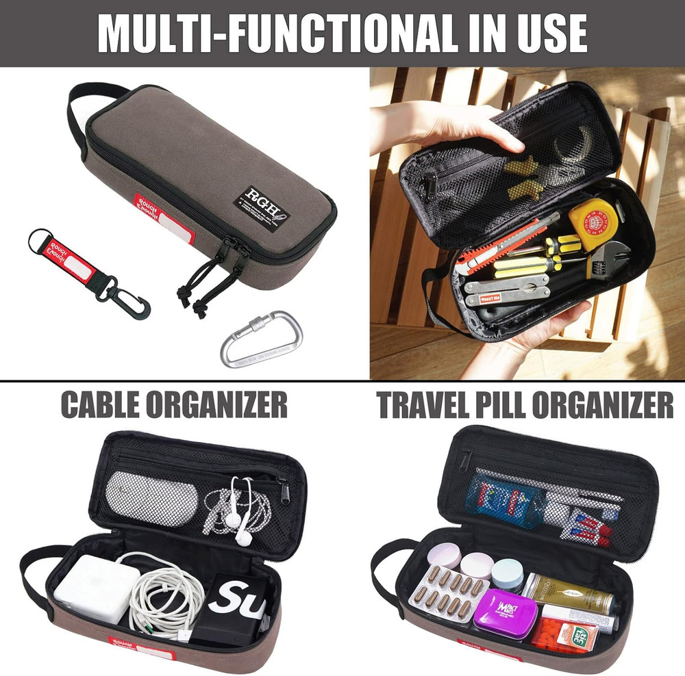Rough Enough EDC Tool Bag Organizer with Handle - Portable & Durable