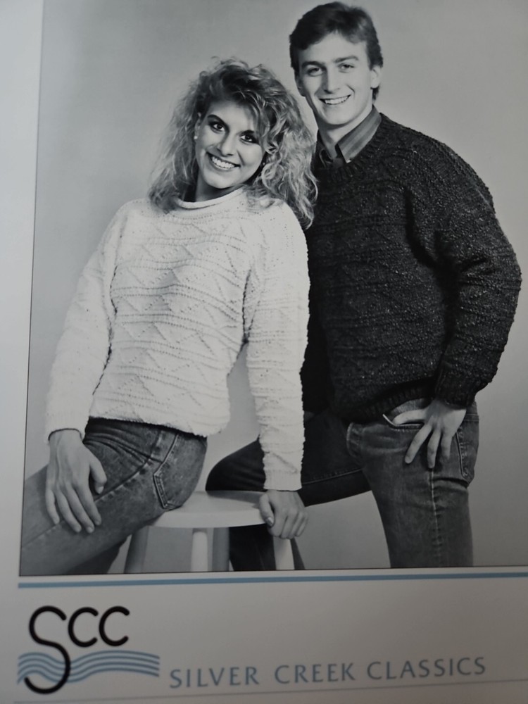 Silver Creek Classics Knitting Pattern S-171 Guernsey Worsted Pullover 36-44