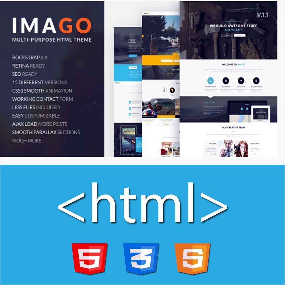 TOP Multipurpose HTML Template - HQ 500+ Bootstrap Html Templates ready to use