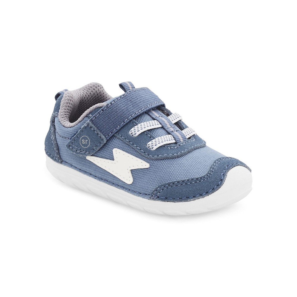 Boys SM Zips Runner Sneaker, Navy