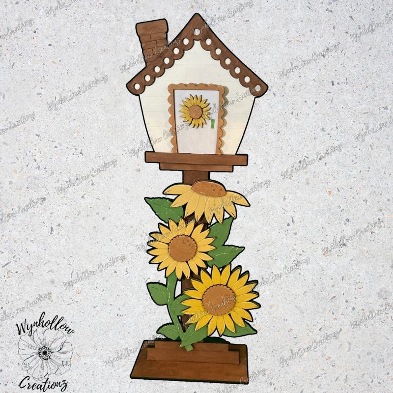 Sunflowers Interchangeable Birdhouse Insert