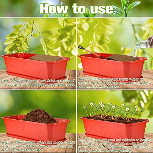 10-Pack Coco Coir Bricks, Organic Coconut Coir Soil for Plants, 10 Pack