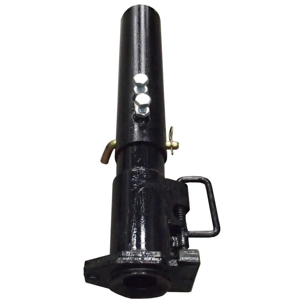 Round RAM Gooseneck Trailer Coupler Adjustable Height 25,000 lbs 2-5/16" Ball