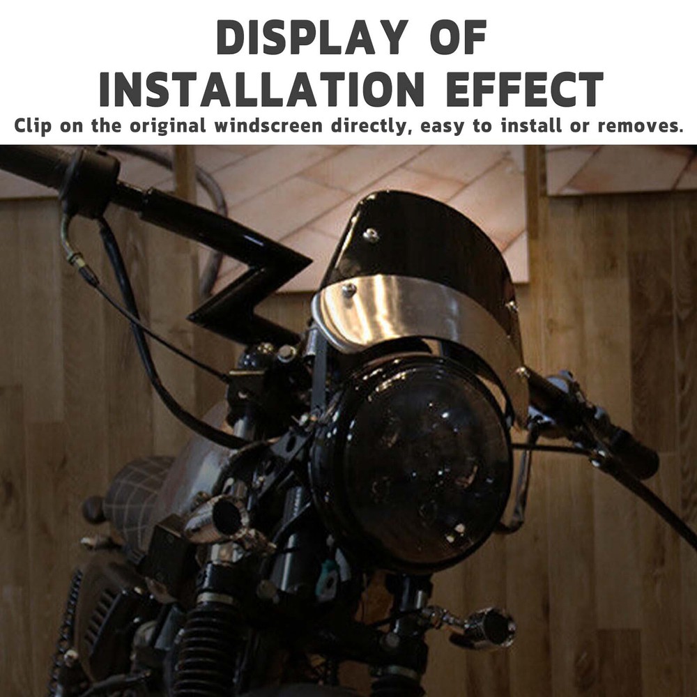 Motorcycle Windshield Windscreen Adjustable Wind Deflector For Super73 E-Bike US