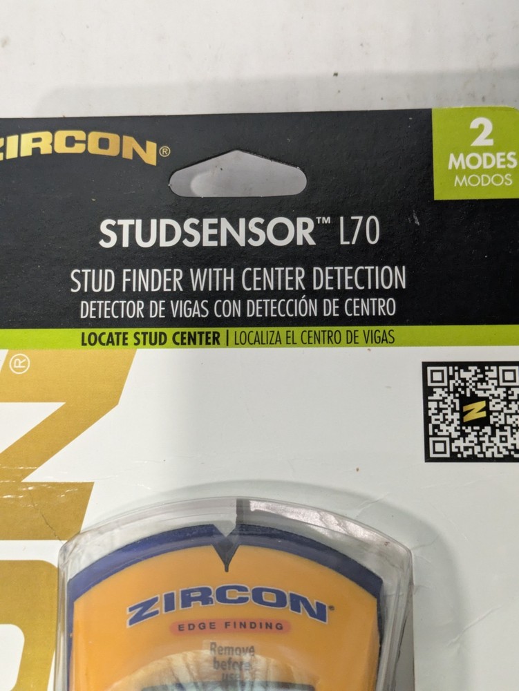 Zircon StudSensor L70 Stud Finder with Center Detection - Tested & Working