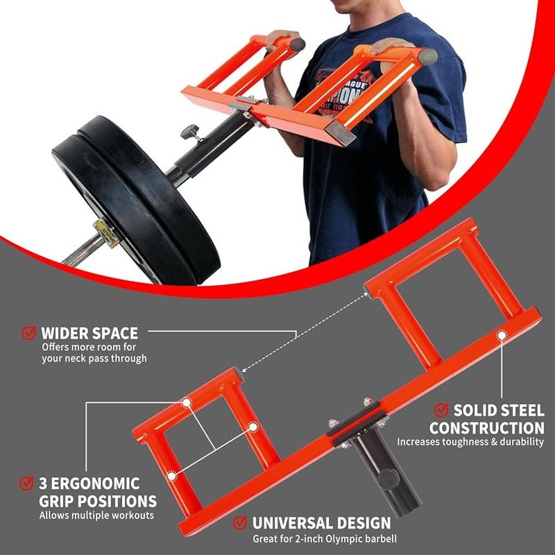 Olympic Barbell Landmine Handle Attachment Multi Grip Strength Training Tool New
