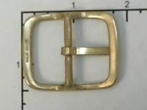 1.25" 32mm Solid Brass Center Bar Belt Buckle