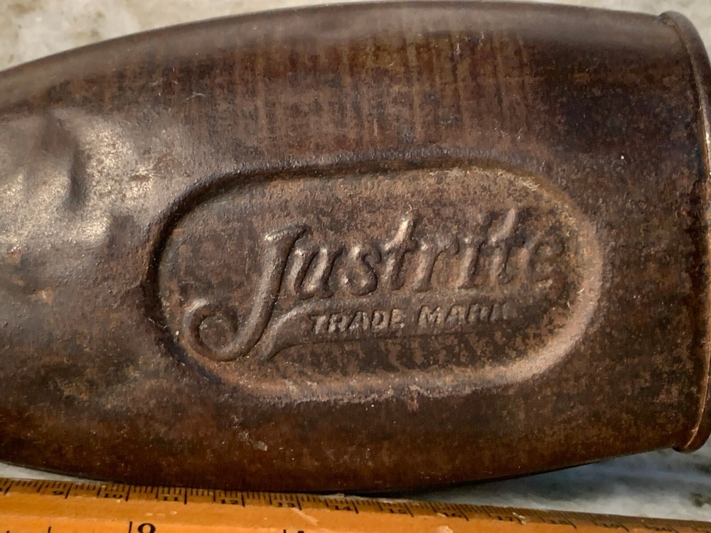 Vintage Justrite Metal Bottle