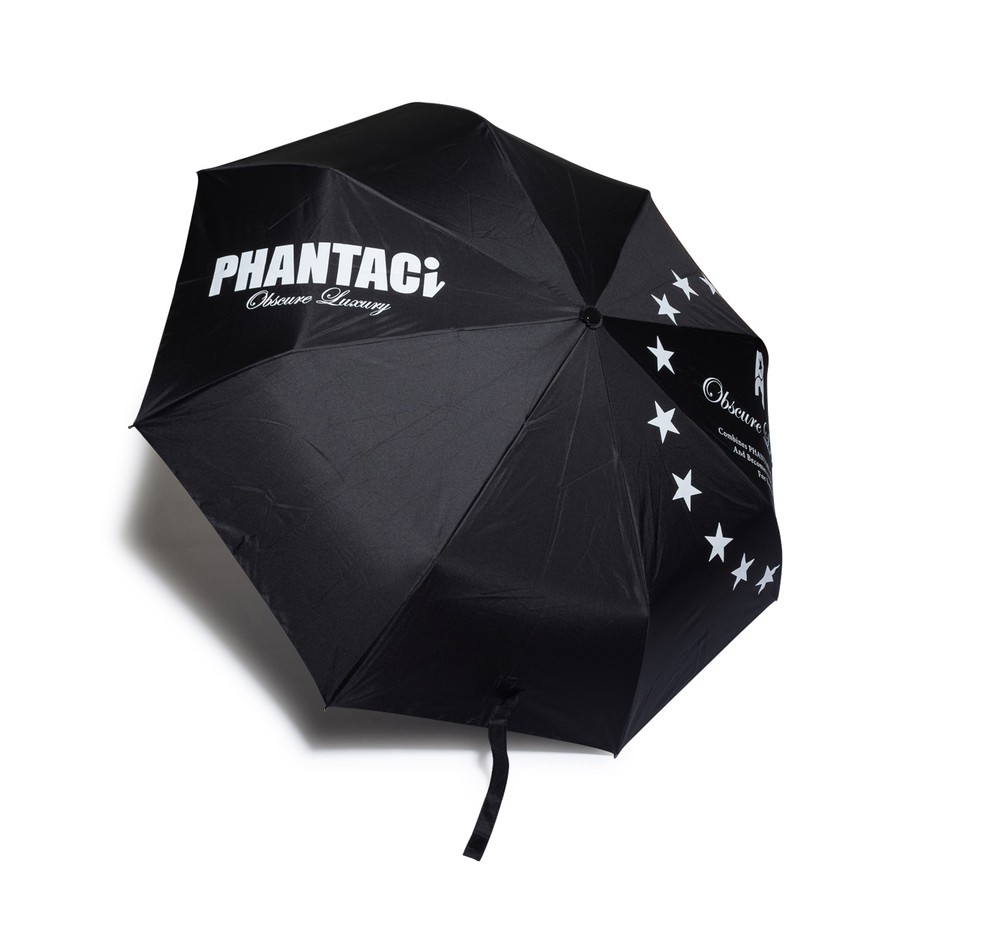 PHANTACI X JAY CHOU AUTO-OPEN UMBRELLA LOGO BLACK